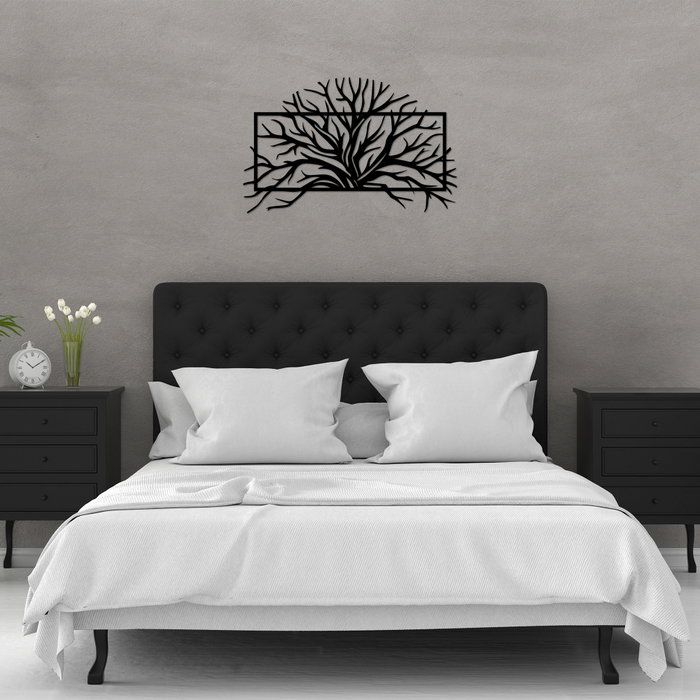 Wallity Tree 4 Escultura de pared de metal negra Wallity Tree 4 Escultura de pared de metal negra